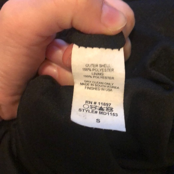 213 By Michelle Kim Black Ruffle Dress Size Small - Picture 7 of 7